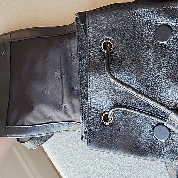 Tory Burch Black Leather Backpack - Picture 5 of 8